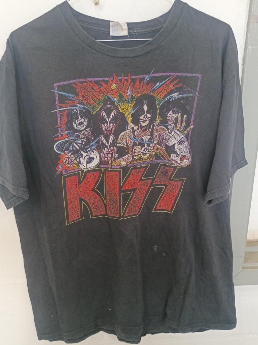 KISS Band Tee Four Members Graphic Mens L